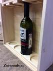 Подарочная коробка для вина деревянная -  "Для 4-х бутылок"